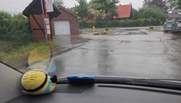 Unwetter Dorfteich